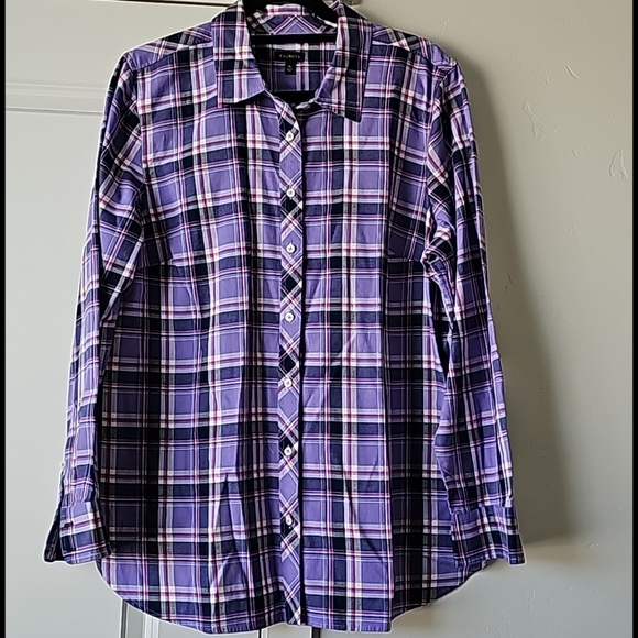 Talbots Checkered Button-down Longsleeves Shirt - Picture 2 of 11